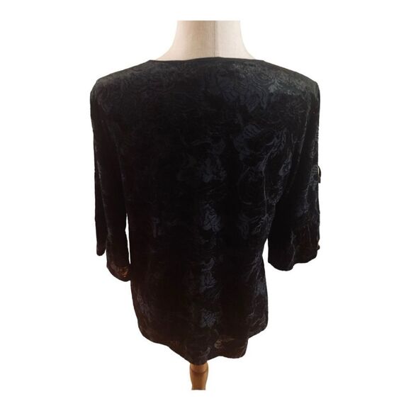 Ann Taylor Black Burnout Tunic - Picture 5 of 11